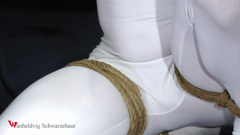 Wanheldvig: Zeus Bound in Spandex: Ball Gag, Rope Challenge and One...