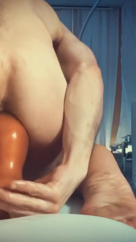 Koleksi Buttplug Ukuran Squarepeg Lagi Asik Muasin Memeknya Pakai Buttplug