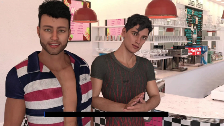Future man: Zakar besar kembar gay Mathew memberikan handjob kepada fabien gay...