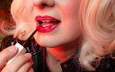 Arya Grander: Asmr-video: hete lippenstift in proces Arya Grander