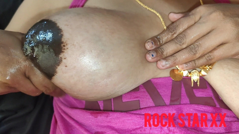 Rack star XX: Desi Tamil House Wife Big Boobs Oil Massage