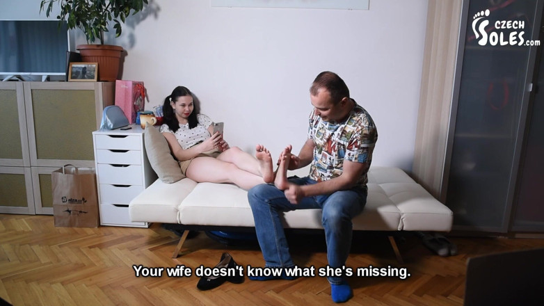 Czech Soles - foot fetish content: Foot fetish youtuber online streaming her footboy in secret