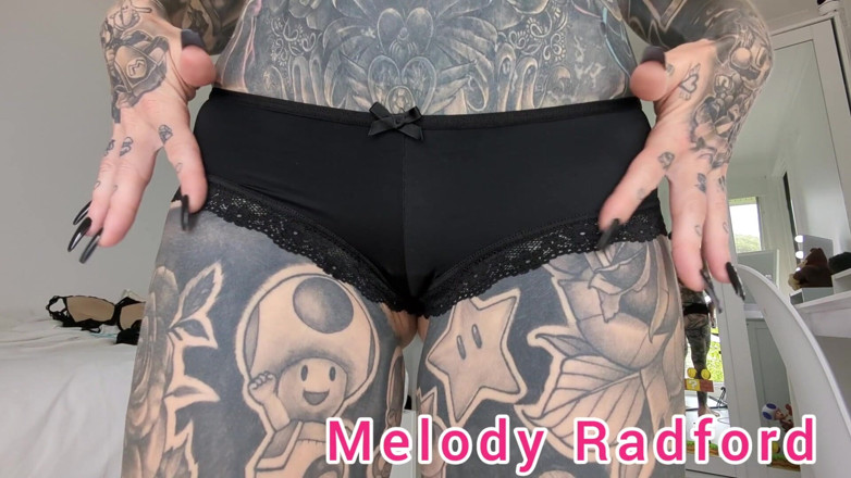 Melody Radford: Black and Red Lingerie Try on Haul Closeup Melody Radford...