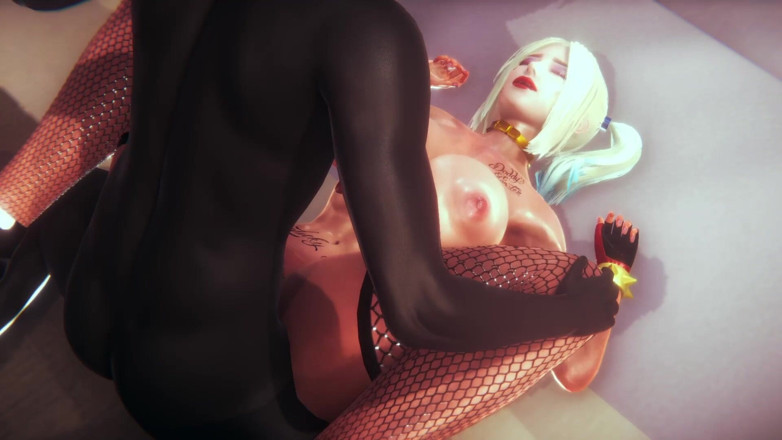 Slifer: 흑인 대물 자지와 섹스하는 할리 퀸