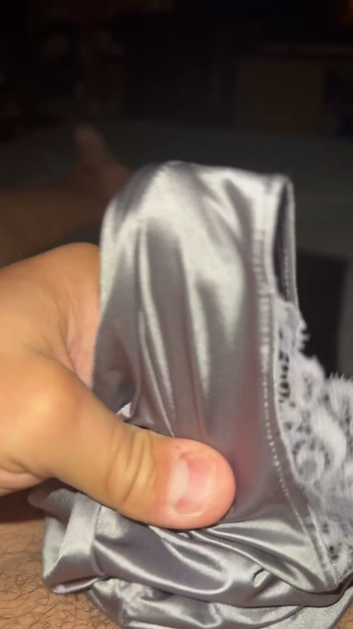 Bigbrook45: Silver soiled nurse panties