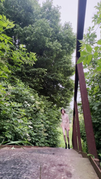 Netherland Guy Dared Strips and Walks Naked in the Park Candid