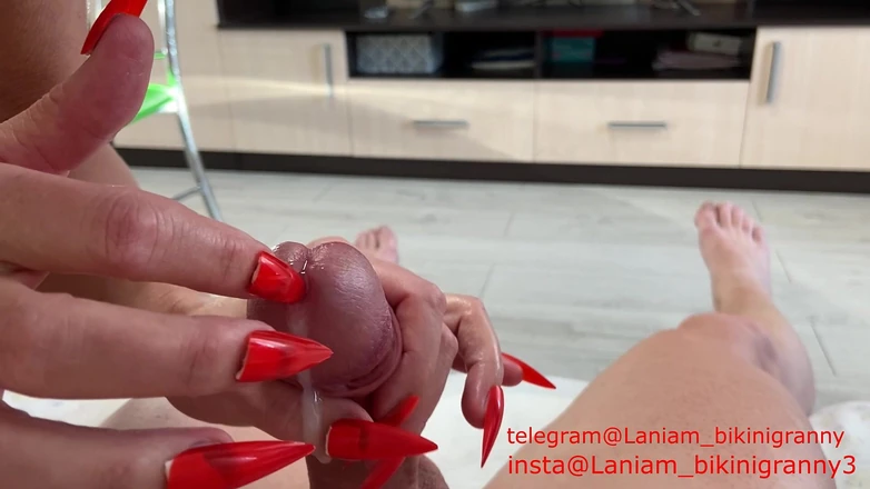 Ladyloveyoung60: Stepmom long nails urethra insertion bdsm asmr taboo