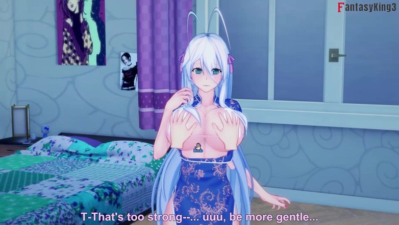 Fantasy king: Rossweisse me está invitando a su casa para tener sexo -...