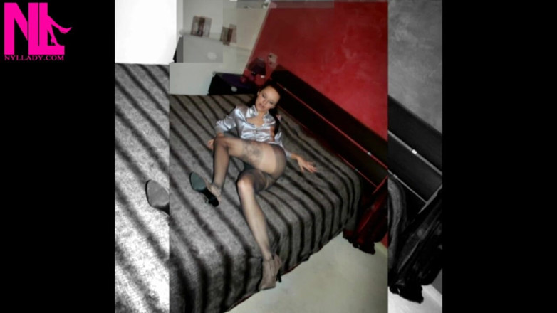 Nyllady: Footplay sexy et taquinage sur des photos