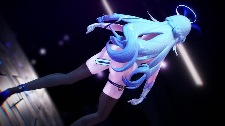 MikuMotion: [mmd] Robin Queencard Transparent Open Swimsuit Anal Plug Big Shake;...