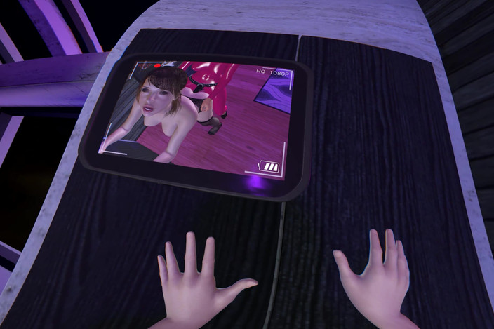 SwitchViewVR: Latex godin neemt je in drie posities vrouw-pov