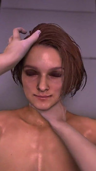 Futa Excella testa il suo grosso cazzo con jill valentine resident evil futanari