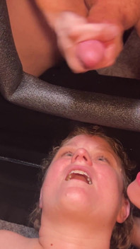 Cum Facial at the Gloryhole