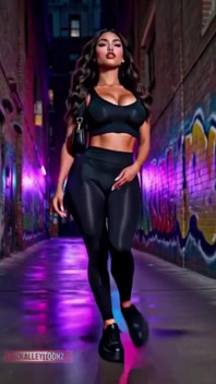 Friday Nightbeautiful Curvy Latina Model Walks