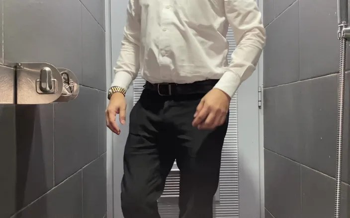 Great J: Public Toilet Masturbation After Touching His Lebanese Friend’s Cock on...
