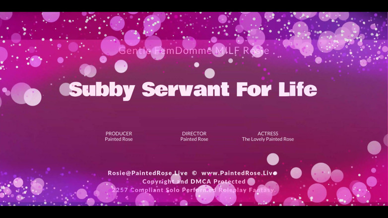 PaintedRose Taboo Femdom Fetish MILF: Subby Servant for Life