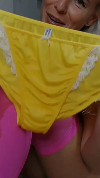 Yellow Heart New New New Squirting in Yellow Silk Panty Vid Added to My Collection Yellow Heart