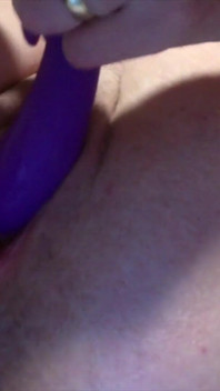 Hot MILF Closeup Dildo Play with Her New Toy