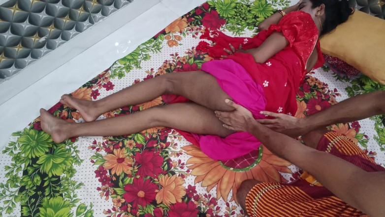 LateralChain349: Abito tradizionale indiano indiano rosso sesso intimo con devar - fatto...