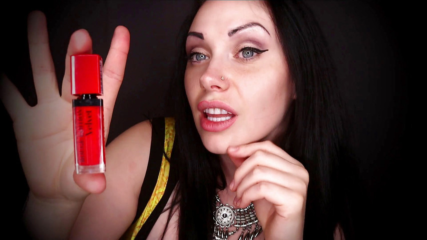 I will feed you with my goddess spit - if you will beg me well - Film 2 red lipstick edition (Goddess Misha Goldy)