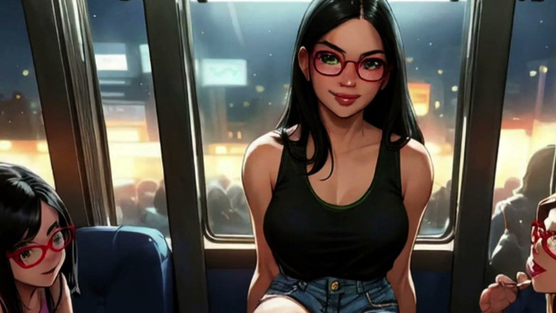 Spicy Toons: Lin dikongkek di dalam kereta api