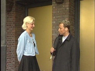 Lucky Cooch: Beautiful blonde chick at the interview