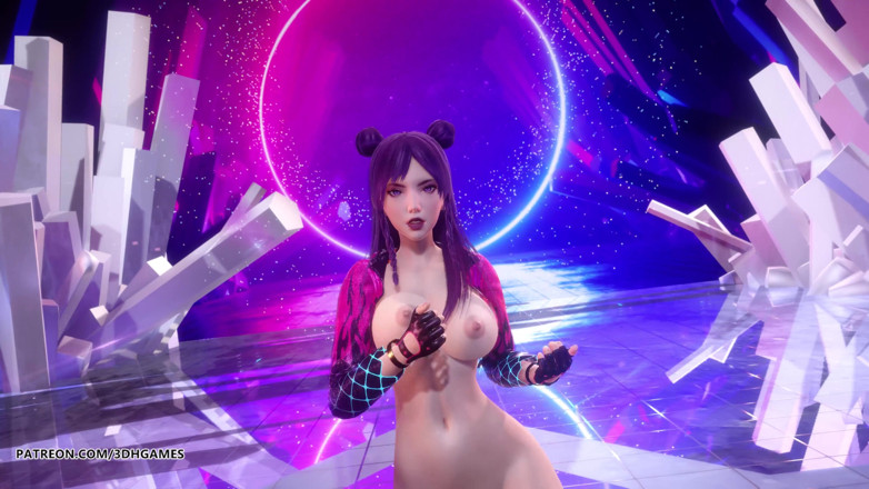 3D-Hentai Games: [MMD] (G)I-DLE - горячий обнаженный танец Tomboy Ahri Akali Evelynn Kaisa лига легенд KDA