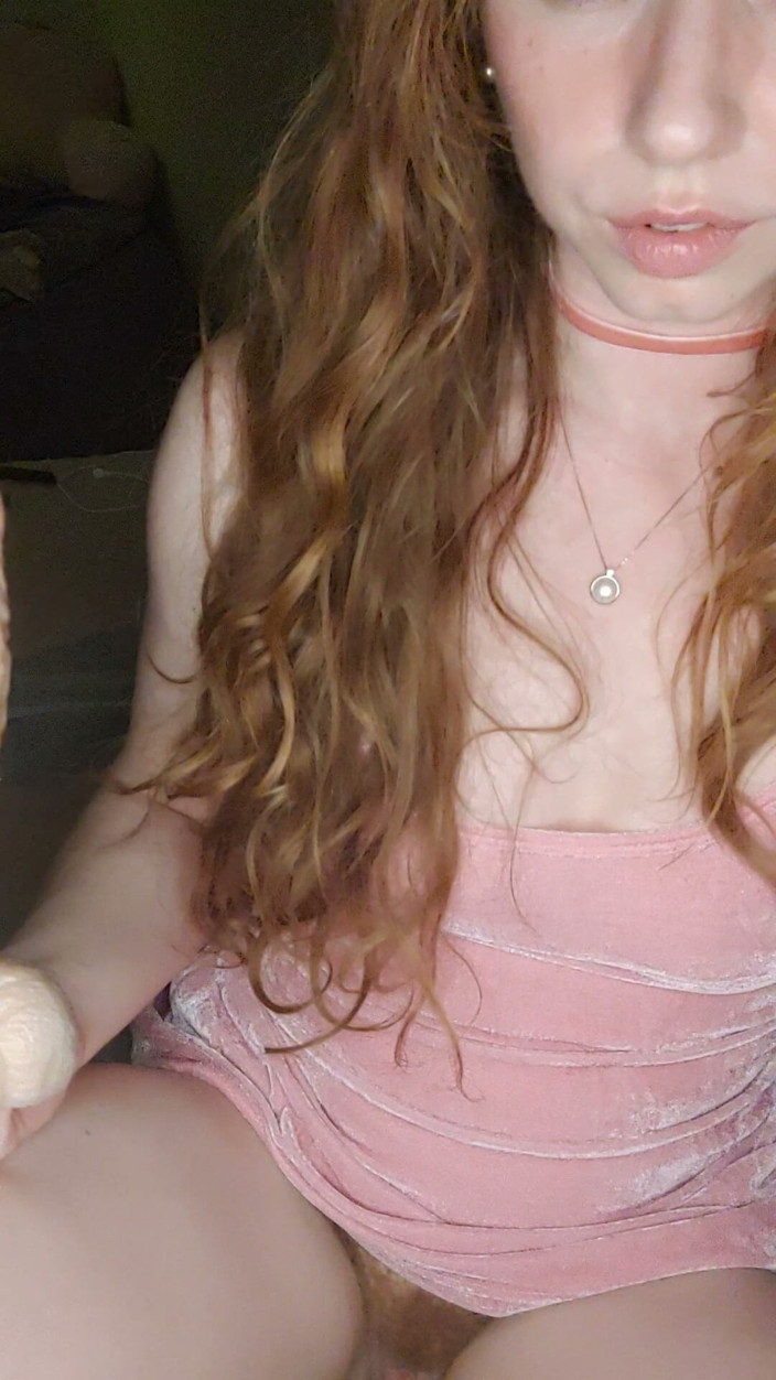 MandyFrizzle: Pink Dress Pink Pussy