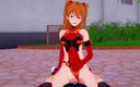 Wraith ward: Asuka cowgirl: Neon Genesis Evangelion hentai parody