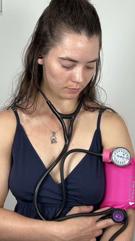 Manual Bp Arm with Audio in Dress