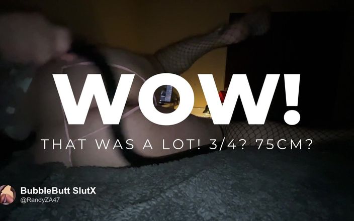 BubbleButt45: シースルーのランジェリーを着て自分を突き刺す
