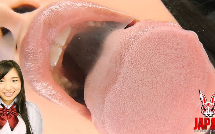 Japan Fetish Fusion: Video punto di vista: Virtual Tongue baciare con suzu Shiratori!
