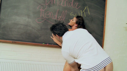 Hot Girlz: Cute busty student seduces her teacher in her makeup class