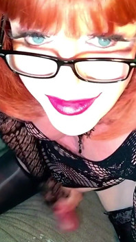 Trans Stepauntie Plays and Cums