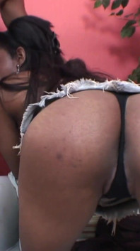 Sweet big ass ebony blows hard his BBC