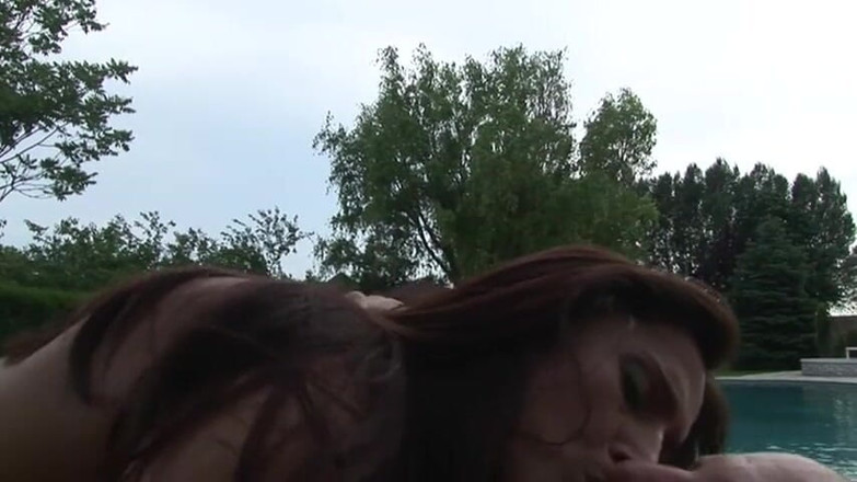 Radical: Outdoor sluts share one hard cock