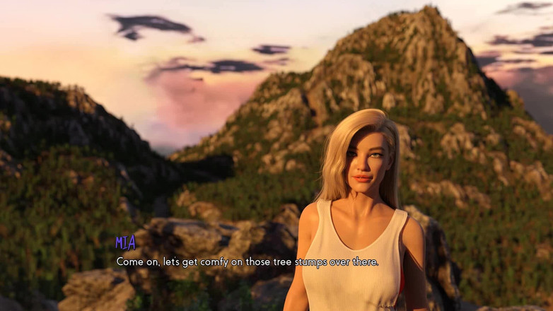 Dirty GamesXxX: Fates Determination: heet blond meisje, pov pijpbeurt in het bos -...