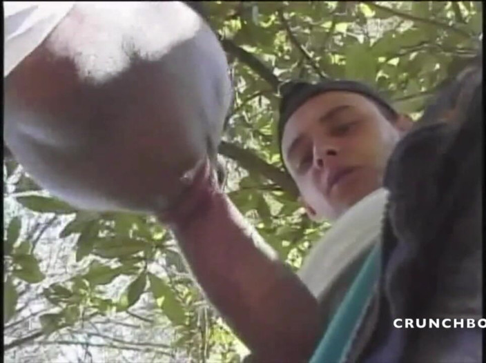 Latino Fucker: Two latinos twink fuck in exhib cruising forest