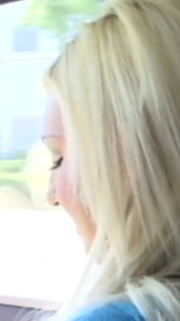Blonde gets a warm facial cumshot from her dude