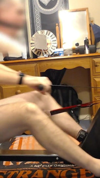 Vlastní bondage dechová hra a výprask