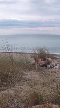 French Teacher Slut Blowjob Amateur on Nude Beach Public Front Stranger with Cumshot - Misscreamy