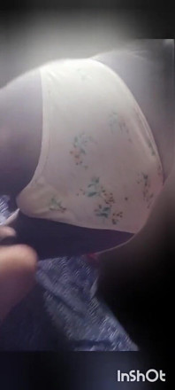Sexy Lingerie Poses Bra Panty Try-on Back View Tease