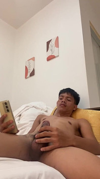 Filipino Twink Gets Hard, Jerking off to Explosive Cumshot