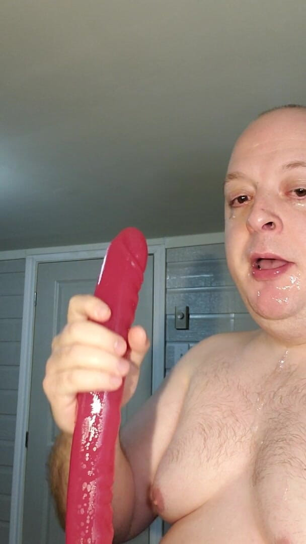Charlieboy69: Głębokie gardło ogromny 18-calowy podwójny dildo