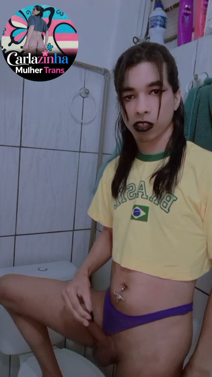 Srta. Carla: Ela É Escritora Mulher Trans Pelada E Adora Chupar Pica