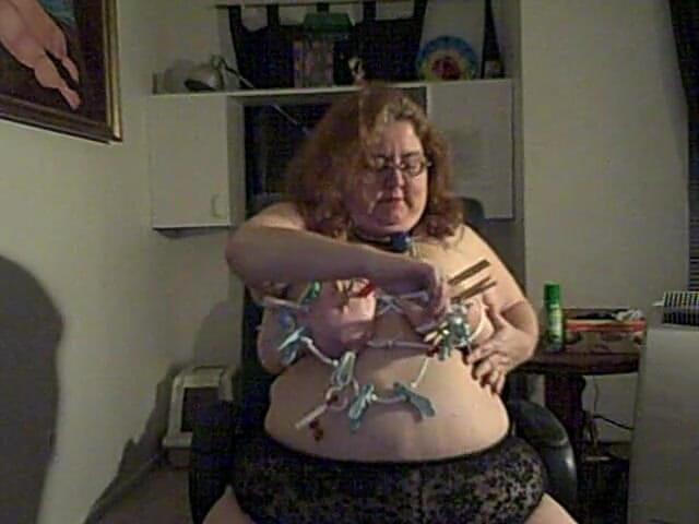 BBW nurse Vicki adventures with friends: Breast bondage gagging and more BDSM