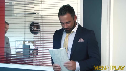 Menat Play: MENATPLAY - Bottom hunk in suit Logan Moore anal fucked hard