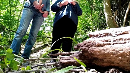 OurFetishLife: Is This Your First Time Cumming in Nature Don't Worry,...