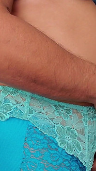 Full Nylon and Lace Panties and Matching Bra and Stockings