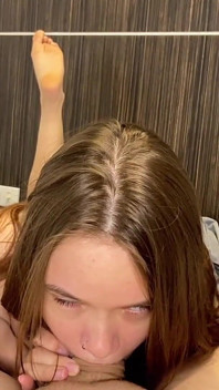 Insatiable Stepdaughter Asks Her Stepdad to Let Her Suck His Big Dick Again and Again